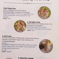 Menu starters (1/2).  at Mom's - Vegan Cooking in Berlin
