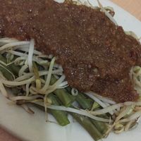 Pietjel - vegetables with peanut sauce at Indo Restaurant in Noord