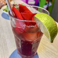 Hibiscus water  at 7 Machos - Ponent in Mallorca