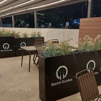 Outside at Secret Garden Restaurant and Bar 贡茶 in Belize City