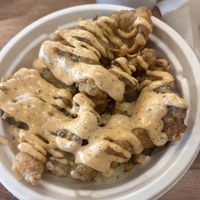 KFV with gravy  at Fungi Foods in Walnut Creek