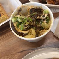 Side of Mac, the mushrooms on top are stunning  at Fungi Foods in Walnut Creek
