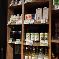 Mills such as soya, oat, pistachio   at Kaldi Coffee Farm - Shimokitazawa in Tokyo