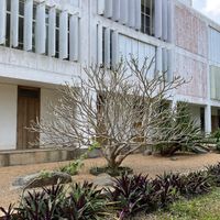 Front entrance   at Goyo - கோயோ in Auroville