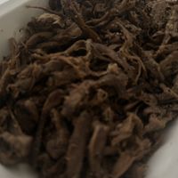 Black pepper shredded mushrooms (one of my favorite Thai dishes)  at Somkid Vegetarian in Krabi