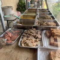 Part of the buffet at Somkid Vegetarian in Krabi