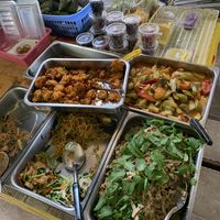 Part of buffet at Somkid Vegetarian in Krabi