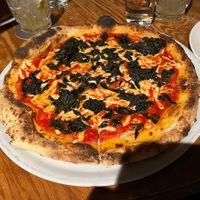 Fermented cabbage pizza (my fave)   at Figlia in Brunswick