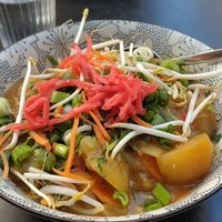 Yellow vegetable curry at East Canteen Grand'Rue in Strasbourg
