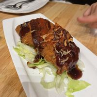 Crab cakes at Thai Idea Vegetarian in San Francisco