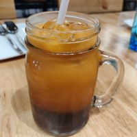 Thai ice tea at Thai Idea Vegetarian in San Francisco