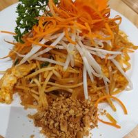 Shrimp pad Thai at Thai Idea Vegetarian in San Francisco