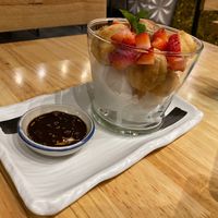 Fried Banana and Ice Cream at Thai Idea Vegetarian in San Francisco