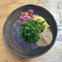   at Essential Vegan Cafe in East London