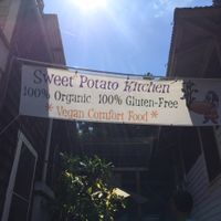 Love this sign!
 at Sweet Potato Kitchen in Hawi