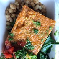 huevos paniolos at Sweet Potato Kitchen in Hawi