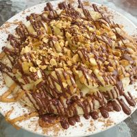 Elvis waffle! Delicious! at Sweet Potato Kitchen in Hawi