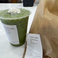 Queenie (strawberry matcha) without strawberry cloud cream  at Selva Coffee House in San Diego