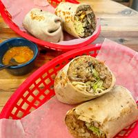  Burritos - where’s the sauce and cheese? 🙈  at La Victoria-Taquería in Bogota