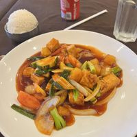 Sweet and sour tofu   at Thai House in Miami Beach
