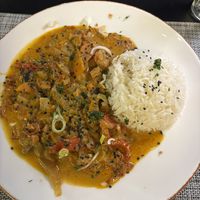 Vegan curry  at Naná Fusion Restaurant in Sarande