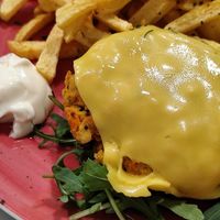 Vegan burger  at Baba-te Connosco - Restaurante Ibérico in Alcochete