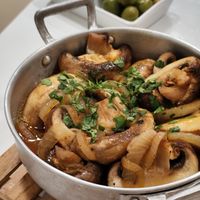 Bulhão Pato mushrooms at Baba-te Connosco - Restaurante Ibérico in Alcochete