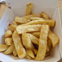 Vegan chips at Catch  in Looe