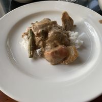 Monk curry with rice   at Wild Ginger in Seattle