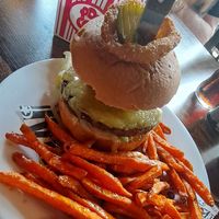 The Canadian burger at Monterey Jack's - M&D's Scotland's Theme Park in Motherwell
