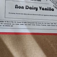 Ingredient list at Milkshake Factory in Ann Arbor