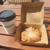 3 October 2024, vegan cinnamon scroll at The Whistler  in Maitland