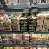 Good variety of vegan products in a large supermarket. at Voli  in Bar