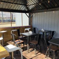  covered patio at ChuMinh Tofu and Vegan Deli in Seattle