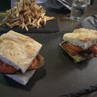 Eggplant sliders   at Bellona Kitchen and Bar  in Toronto