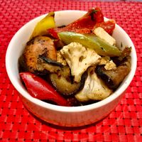 Roasted mix vegetables  at Red Diamond in Dubai