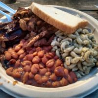BBQ plate at BBQ Revolution in Austin