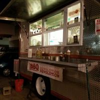 night at BBQ Revolution in Austin