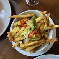 Salt and chilli fries  at The Tiki Bar & Kitsch Inn in Glasgow