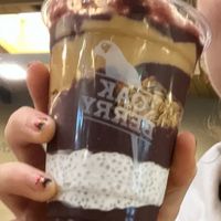 Chia pudding, pb, granola and cocoa nibs   at Oakberry in Seoul