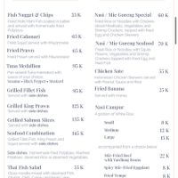 Menu  at Cafe Alberto in 