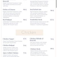 Menu  at Cafe Alberto in 