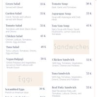 Menu  at Cafe Alberto in 