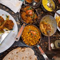 Aubergine, masala, chilli combi, rice. at Tuk Tuk - Southside in Edinburgh