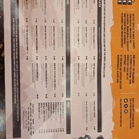 Menu at Tuk Tuk - Southside in Edinburgh