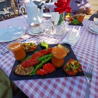 Vegan afternoon tea at Meryem's Hotel in Kyrenia