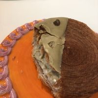 Pistachio roll inside   at Chez Fritz in Vienna