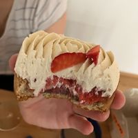 strawberry goodness at Chez Fritz in Vienna