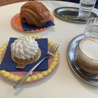 Earl grey bergamot and pain au chocolate  at Chez Fritz in Vienna