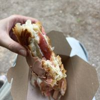 rhubarb roll  at Chez Fritz in Vienna